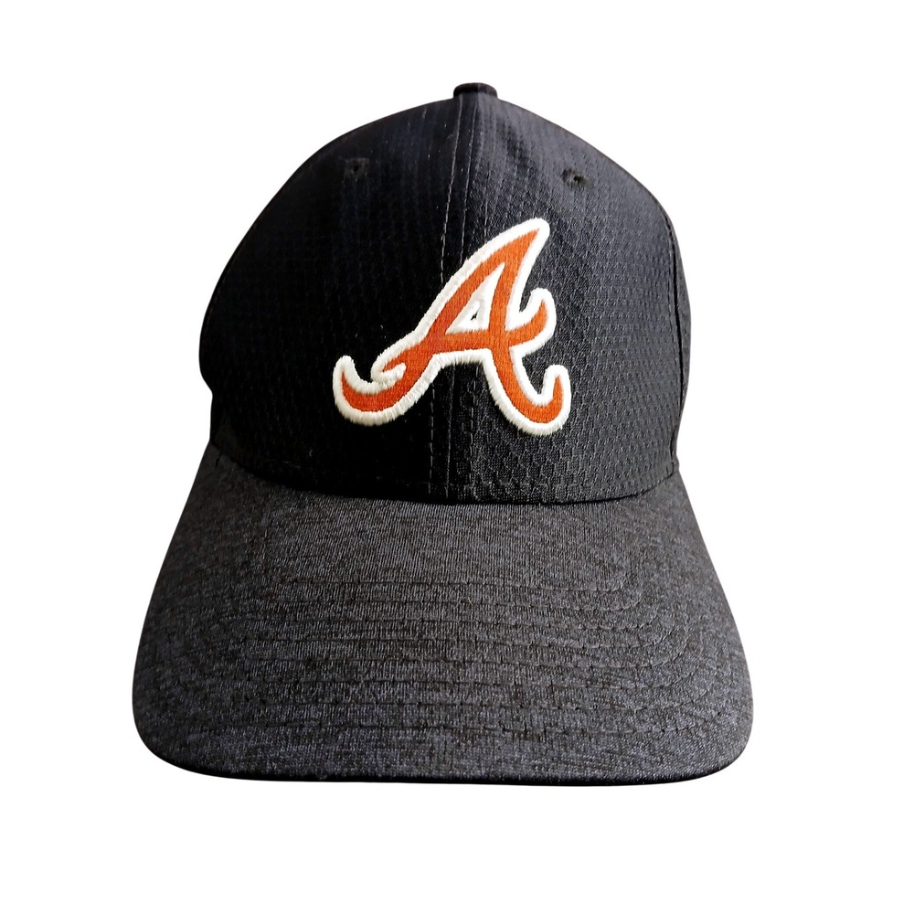 New Era 39THIRTY Atlanta‎ Braves Navy Orange Stretch Fit Hat Small-Medium MLB